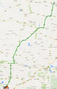 Big bike trip day 4 map